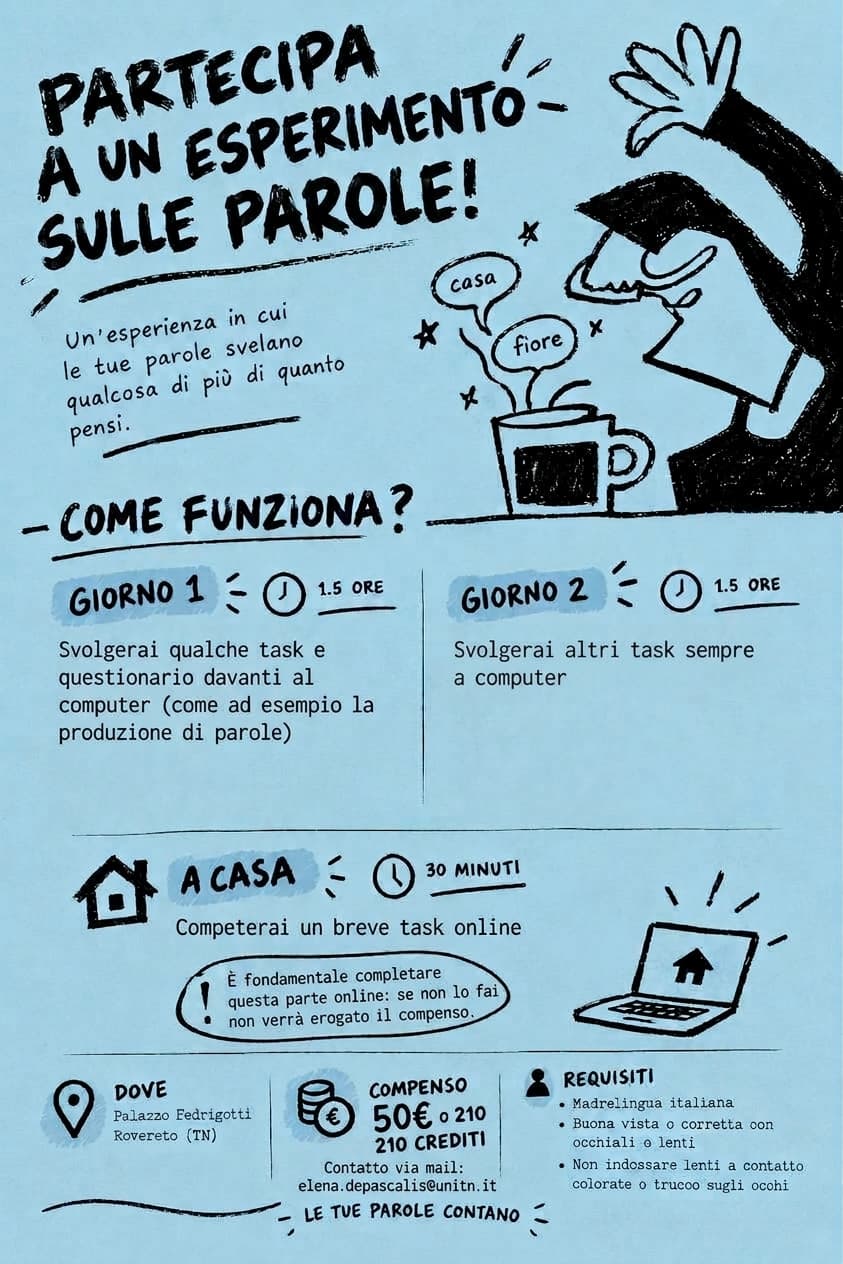 Semantic foraging experiment recruitment flyer